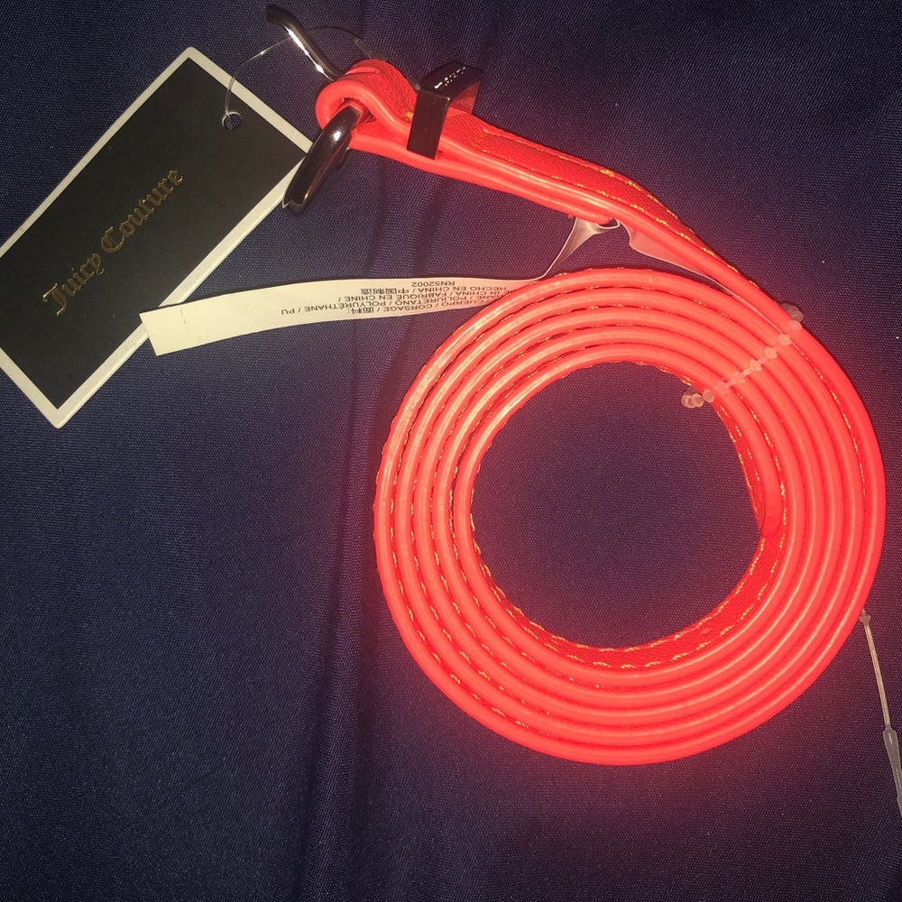Skinny neon Juicy Couture belt!